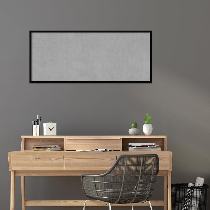 Amanti Art Black Framed Magnetic Board 21x49 Oversize Vision Board - Image 5