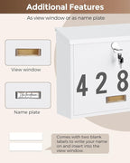 LAND·VOI Locking Wall-Mount Mailbox - Image 8