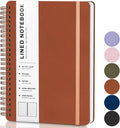 ABERLLS Brown Lined Spiral Journal Notebook by ABERLLS