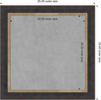 Amanti Art Black Framed Magnetic Board 25x25 Medium Vision Board - Image 4