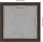 Amanti Art Black Framed Magnetic Board 25x25 Medium Vision Board - Image 3