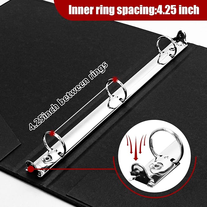 Vienrose 3 Ring Binder 1 Inch Round Rings - Image 4