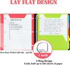 INFUN 1 Inch Telescoping 3 Ring Binder - Image 3