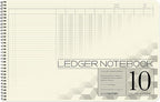 BookFactory Accounting Ledger Notebook/Large 10 Column Accounting Ledger by BookFactory