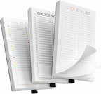 SooHeeRange 3 Pack Magnetic Grocery List Pad by Unknown