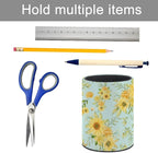 DIYYAO Personalize Sunflower Pattern Circular Pen Holder - Image 5