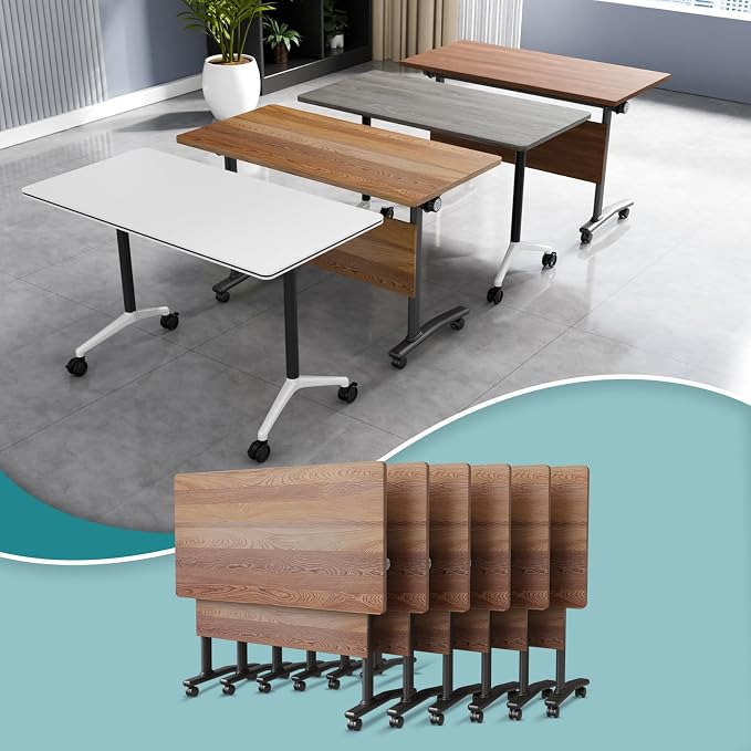 Conference Table Flip Top Mobile Conference Room Tables, Folding Conference by WYMHYZ
