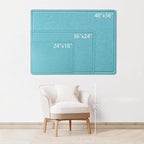 Bulletin Board, 24 x 18 inches Felt Board Decorative Pin Board, Cork Board - Image 3