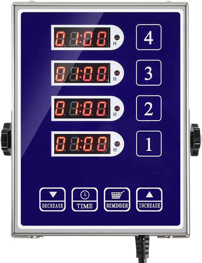 Precision Kitchen Timers for Cooking – 4 Channel Commercial Kitchen Timer by YOOYIST