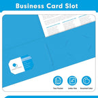 Two Pocket Folders, PANDRI 30 Pack 2 Pocket Folders, Letter Size Paper File - Image 5