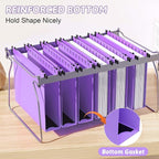Nordun Extra Capacity Plastic Hanging File Folder Letter Size, 12 Pack - Image 5