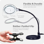 Brightech LightView Pro Flex 2 in 1 Magnifying Desk Lamp, 1.75x Light Magnifier - Image 5