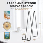 TR-LIFE 14 Inch Black Metal Plate Stand - Image 3