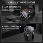 Digital Pomodoro Timer, Frosted Metal Productivity Cube Timer, 1.8 In LED - Image 5