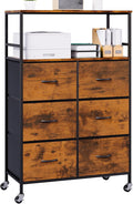 DreamDashio 51" H Tall Mobile File Cabinet, Rolling Printer Stand by Dreamdashio