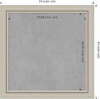 Amanti Art Silver Framed Magnetic Board 24x24 Medium Vision Board - Image 4