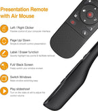 Presentation Remote with Air Mouse Function, Wireless Presenter Clicker RF - Image 2