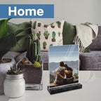 vrupin 2 Pack 8.5x11 Acrylic Sign Holder, Acrylic Frame Natural Marble Base - Image 6