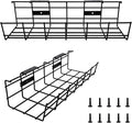 COYACOOL Under Desk Cable Management- 2 Pack Cord Organizer. Metal Wire Cable by Coyacool