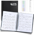 Piano Sheet Music Folder Organizer: 40 Plastic Sleeves Display 80 Pages Spiral by Musfunny