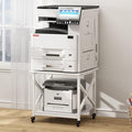 Fannova 23.6 x 23.6 Inches Large Printer Stand, 2 Tier Square Printer Table by Fannova