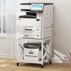 Fannova 23.6 x 23.6 Inches Large Printer Stand, 2 Tier Square Printer Table by Fannova