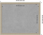 Amanti Art Silver Framed Magnetic Board 36x44 X-Large Vision Board - Image 3