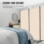 VEVOR Room Divider, 4 Panel Room Divider, Folding Privacy Screen and Portable - Image 4