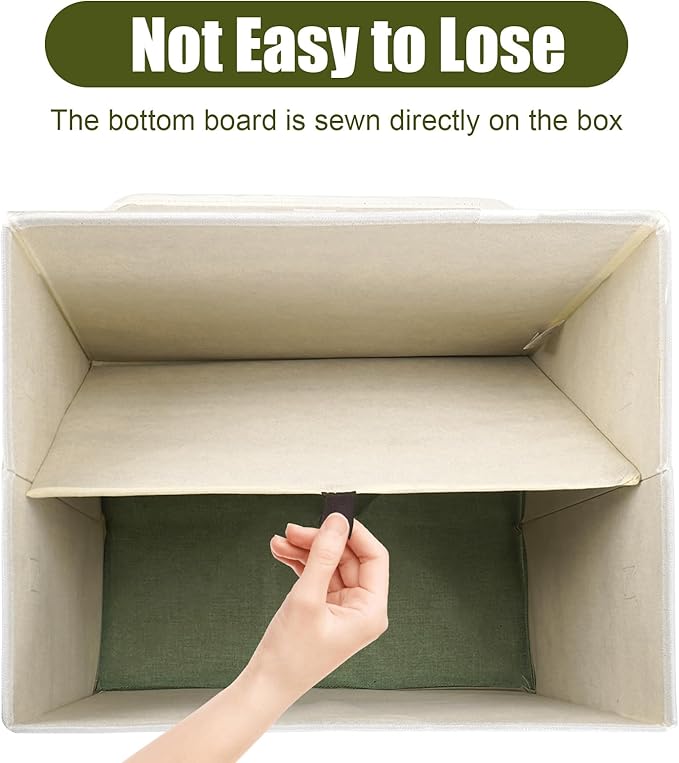 Large 17" 42 Quarts Collapsible Stackable Storage Bins - Image 4