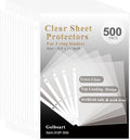 Clear Sheet Protectors for 3 Ring Binder, 500 Pack Plastic Sleeves for Paper by Golbsart