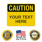 Custom Caution Sign, OSHA Sign, 24x30 Inches, 3M EGP Reflective .080 Aluminum - Image 8