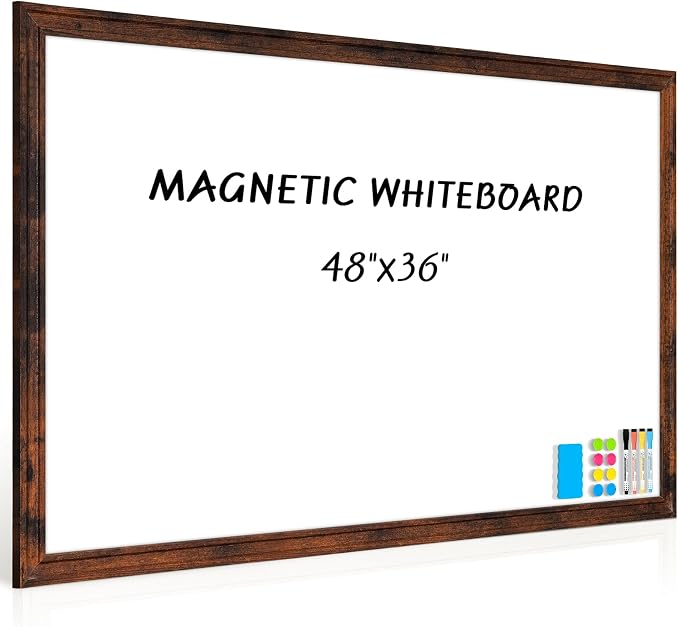 Large White Board for Wall, Hanging Writing Board for Home Office School by QUEENLINK