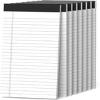 8 Pack Note Pads 5 x 8 Inch Small Legal Pads 5 x 8 White Notepad 5 x 8 by Nichela