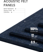Large Felt Bulletin Board 48" x 36", Cork Board Alternative - Image 4