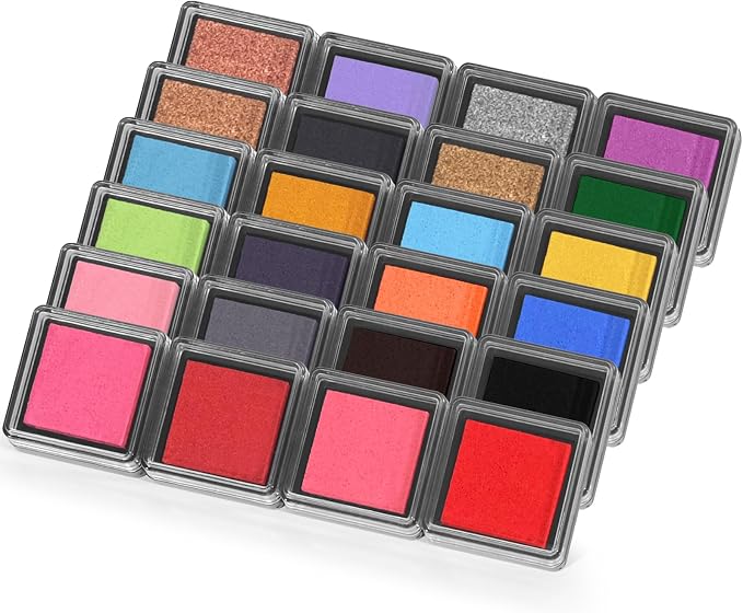 CraftyManor Mini 24 Color Pigment Ink Pads Set - Image 7