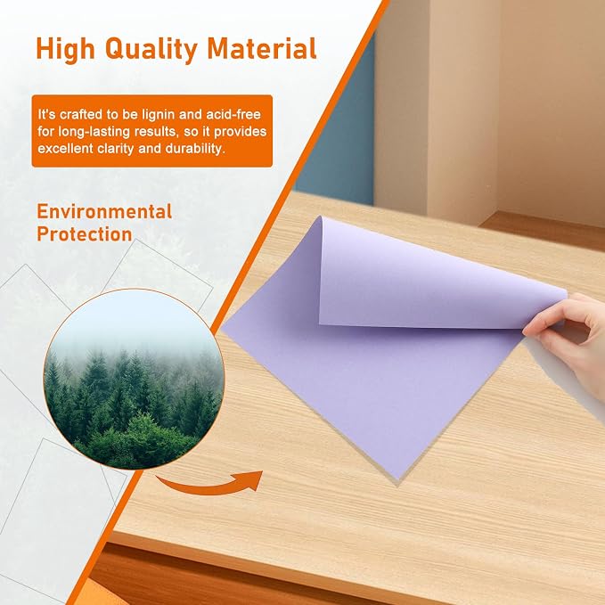 Guakicae 40 Sheets Light Purple Cardstock 8.5 x 11 Printer Paper, 75lb - Image 5
