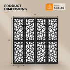 VINGLI 70'' H Room Divider, Non-Woven Fabric Privacy Screen, Indoor Partition - Image 3