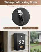 LAND·VOI Locking Wall-Mount Mailbox - Image 2