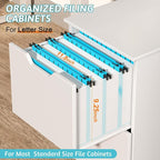 Nordun Plastic Hanging File Folder Extra Capacity, 12 Pack Reinforced Hang - Image 3