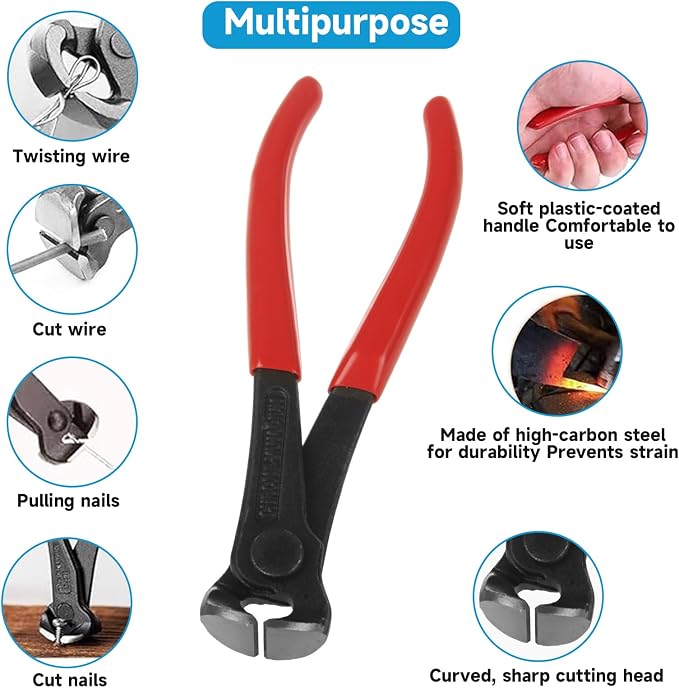 STARVAST 8PCS Nail Puller and Staple Remover Tool Set, Including End Clippers - Image 5