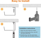 Under Desk Cable Management- 6 Pack Cord Organizer. Metal Wire Cable Management - Image 6