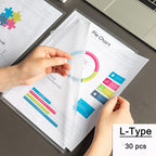 100 Pack Document Clear Plastic Folder Copy Safe Project Pocket LType US Letter - Image 6
