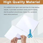 Silunkia 100 Sheets White Shimmer Cardstock 8.5 x 11 Certificate Paper - Image 4