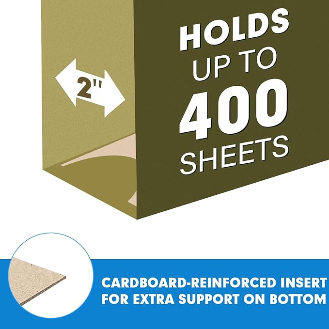 Extra Capacity Hanging File Folders, RAZCC 30 Pack Letter Size Reinforced - Image 3