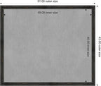 Amanti Art Black Framed Magnetic Board 43x51 Oversize Vision Board - Image 4