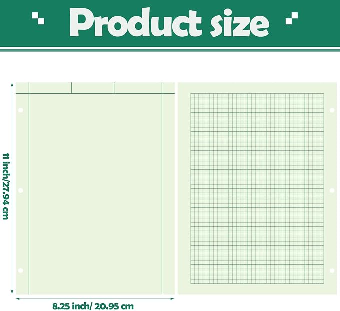 Seajan 2 Pcs Engineering Paper Notebook Engineering Computation Pad 8.5 x 11 - Image 2