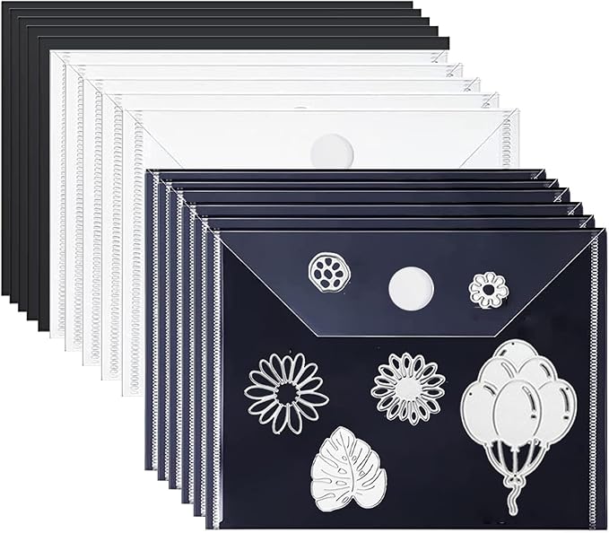 20PCS/Set 10 PCS 0.5mm Thickness Magnetic Sheets and 10PCS 7x5inch Clear by Briartw