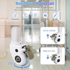 Mobile Medical Trolley Cart Portable 3-Tier Professional Cart 220 Lbs Load - Image 8