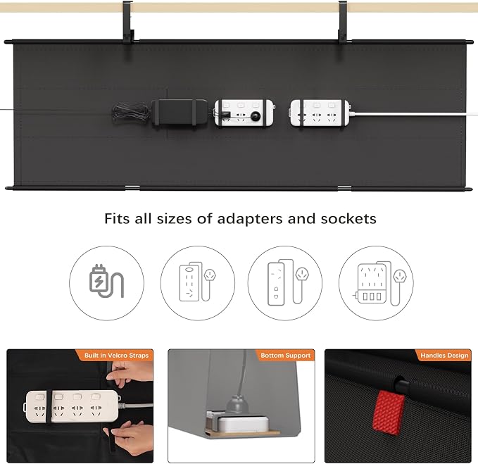 Under Desk Cable Management Tray - Image 2