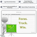 Activity Log Notepads Pad Planners to List a Task, Action or Contact. A - Image 6